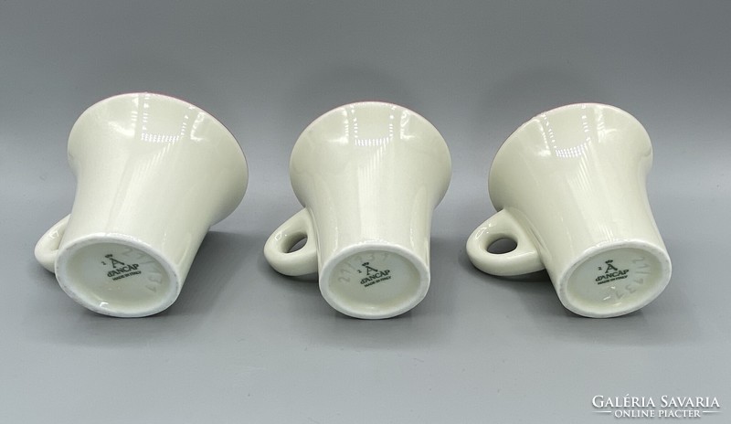 3 pieces of old Gerbeaud porcelain coffee cups from before the war