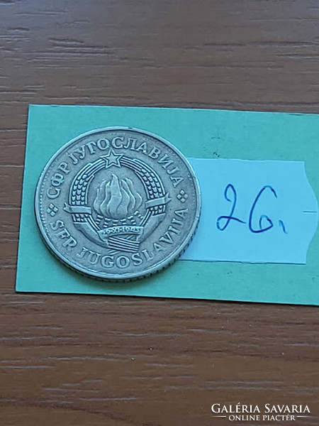 Yugoslavia 2 dinars 1979 copper-zinc-nickel 26