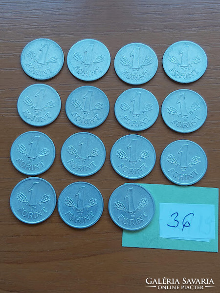 Hungarian People's Republic 1 forint 1967 - 1989 alu. 15 Pieces 36