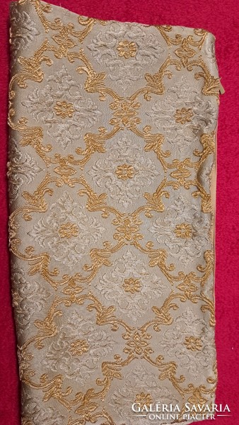 Old silk brocade decorative pillow (l3784)
