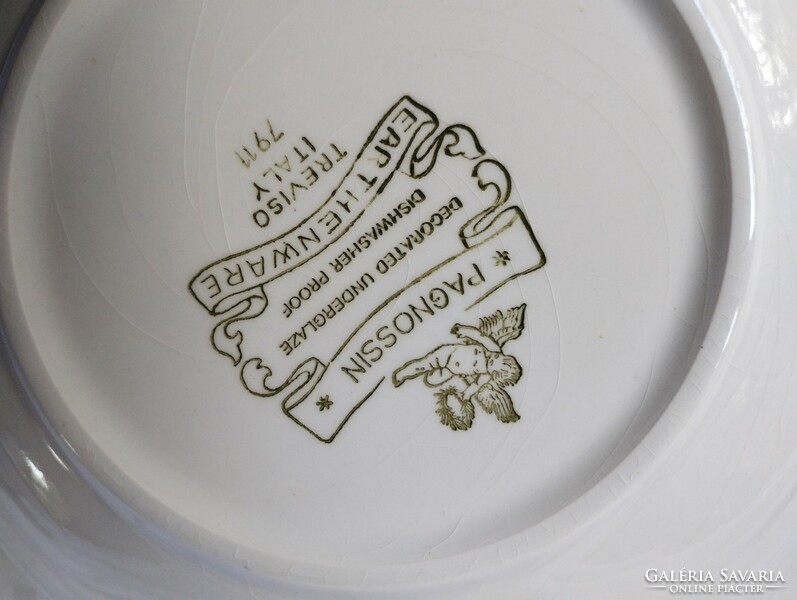 Italian porcelain plates (2 identical). Rarity!