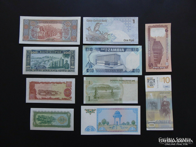 10 darab külföldi szép ropogós bankjegy 02