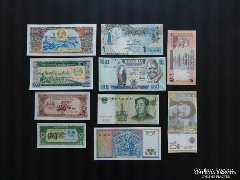 10 darab külföldi szép ropogós bankjegy 02