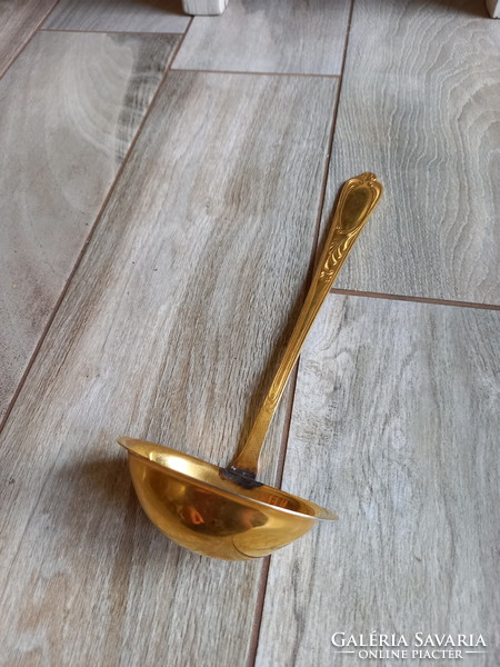 Old gilded ladle (26.5x10x7.2 cm)