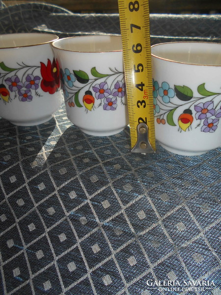 5 Kalocsa hand-painted coffee cups - the price applies to 5 pcs