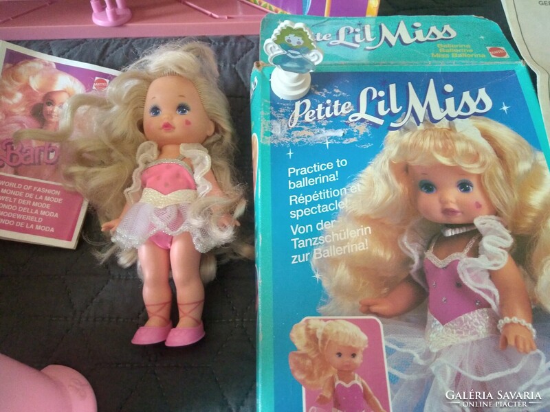 Old barbie dolls and accessories lil miss doll!