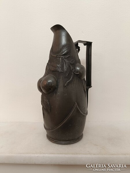 Antique art nouveau tin jug with designed signature 216 8454