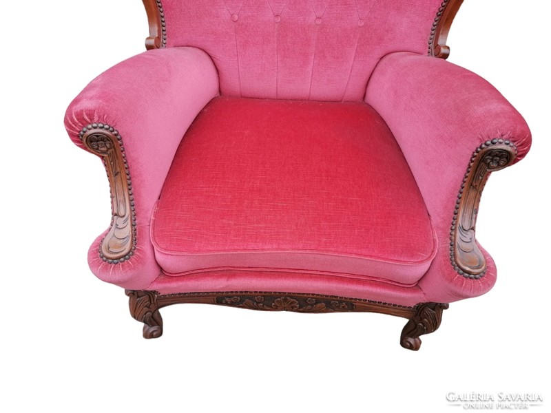 Neobarokk mályva színű ülőgarnitúra