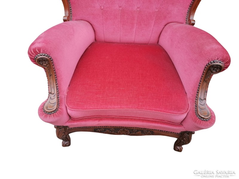 Neo-baroque mauve sofa set