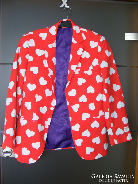 Opposuits men, unisex blazer, jacket, coat eu 46- uk 36 us 38, heart, Valentine's Day