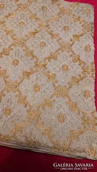 Old silk brocade decorative pillow (l3784)