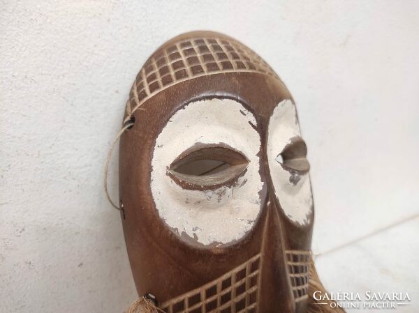 Antique African wooden mask traditional Congolese African mask 897 drop 80 7294