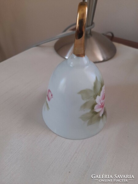 Vintage pink porcelain bell