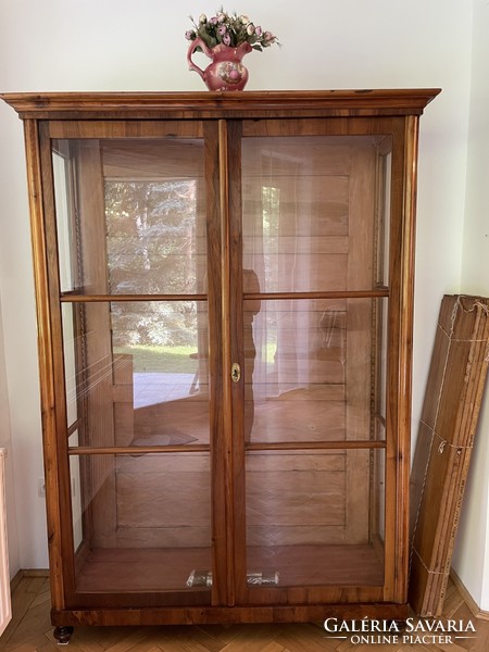 Antique glass bookcase