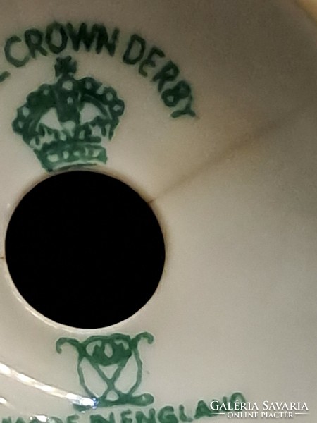 Royal crown derby english porcelain derby posies salt shaker