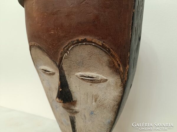 Antique African Vuvi ethnic group wooden mask grain 921 drum 55 7765