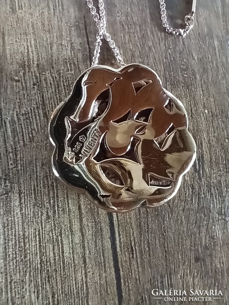 Vivinty rose gold-plated silver necklace with pendant