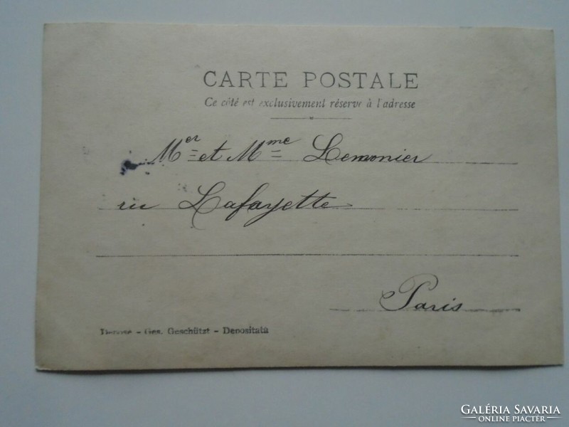 D201795 postcard little girl - 1905 mme lemonnier Paris