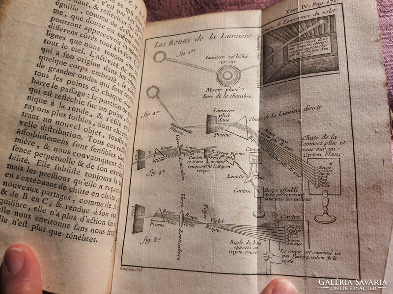 Astronomy, with 4 star maps, numerous maps with engravings from 1764, pluche encyclopedia, Paris