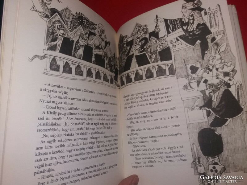 1974.Lewis Carroll: Alice Csodaországban mese könyv a képek szerint MÓRA