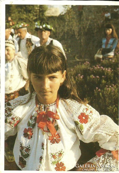Postcard = Mohács folk costume
