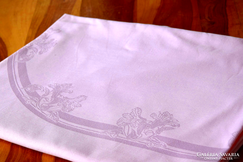 Rare Oval Huge Festive Large Damask Tablecloth Tablecloth Tablecloth Flower Pattern 210 x 147