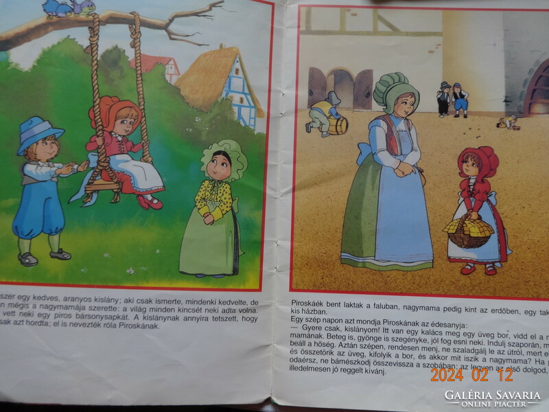 Két régi GRIMM mesefüzet együtt a 80-as évekből - PIROSKA ÉS A FARKAS + JANCSI ÉS JULISKA