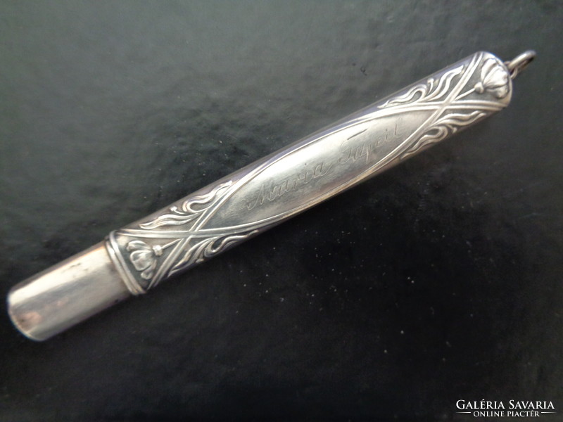 Art Nouveau silver pencil holder