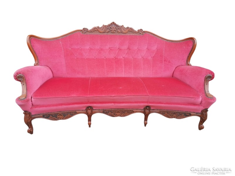 Neo-baroque mauve sofa set
