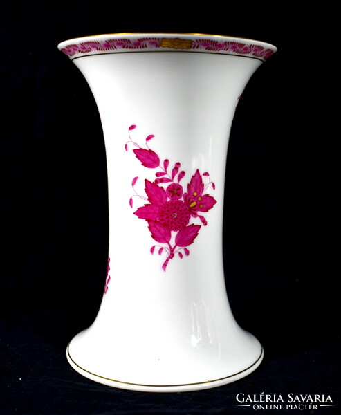 First-class marked porcelain vase with Apponyi pattern from Herend!