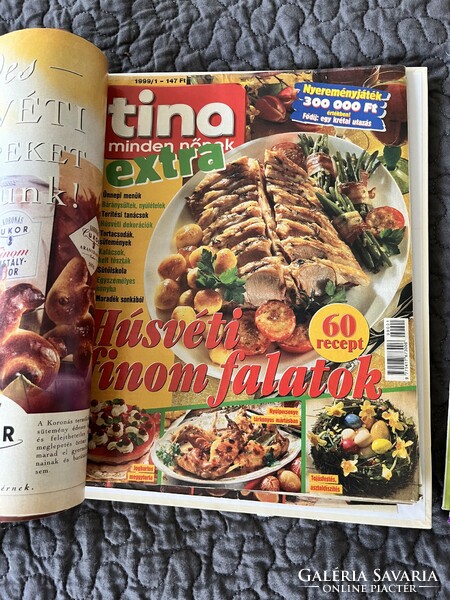 Régi recept újság gyűjtemény: Tina, Fakanál, Kiskegyed, Good Food, stb.