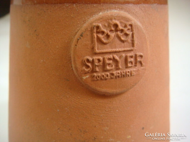 Verkehrsverein speyer cup, limited decorative mug with coat of arms, terracotta cooler cup