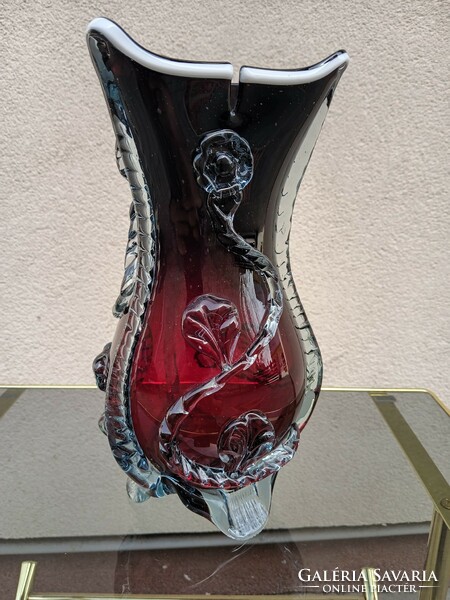 Art -Deco francia űveg váza. Alkudható.
