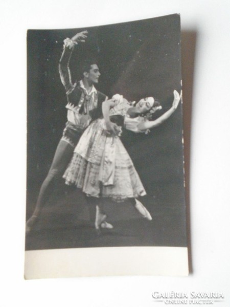 D201847  Balett - Csinády Dóra  és  Ősy János  - Bihari nótája  1956  -  régi képeslap