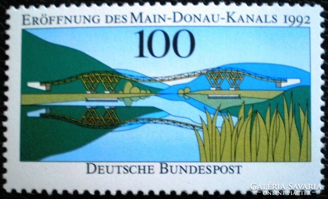 N1630 / Németország 1992 A Fő-Duna-csatorna megnyitása bélyeg postatiszta