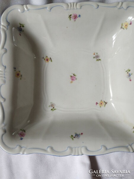 Antique Zsolnay porcelain square bowl