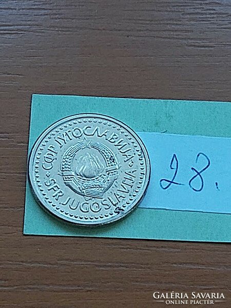 Yugoslavia 1 dinar 1990 copper-zinc-nickel 28