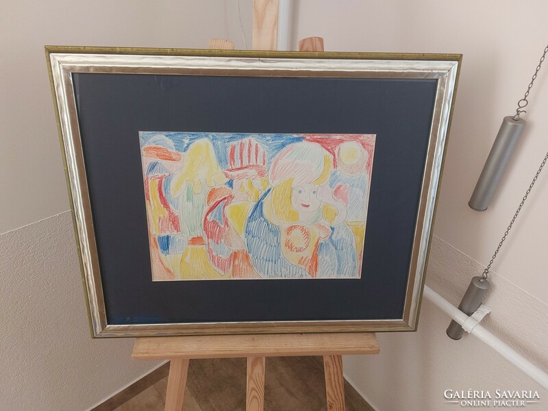 (K) picture of Miklós Németh of Csepel with a 68x55 cm frame