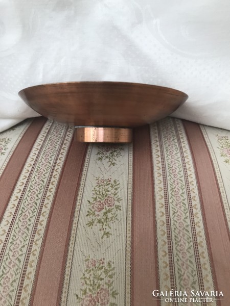 Retro copper etched sunbeam bowl 14 cm