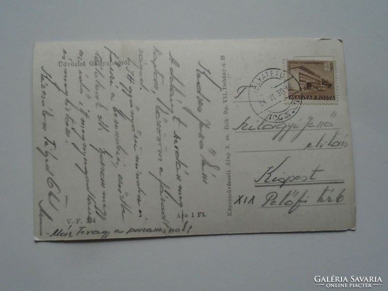 D201837  Galyatető  1954 -  régi képeslap