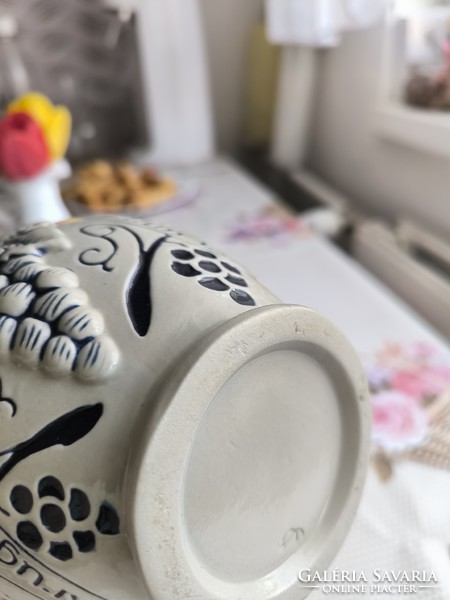 Beautiful German ceramic folk art jug, decorative item for sale!