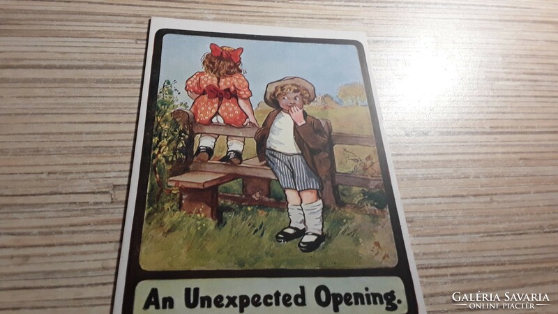 Antique greeting postcard.