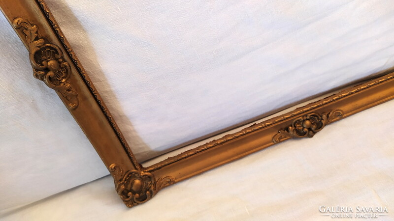 Antique gilded wooden blondel frame, picture frame