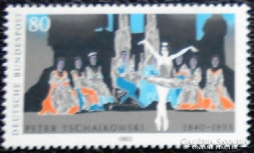 N1702 / Németország 1993 Peter I. Csajkovszkij bélyeg postatiszta