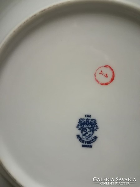 Alföldi porcelain deep plate with terracotta decor