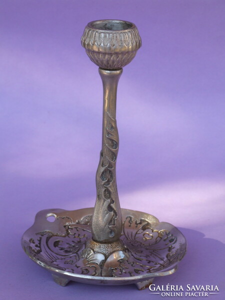 Art Nouveau Cast Iron Candlestick (220320)
