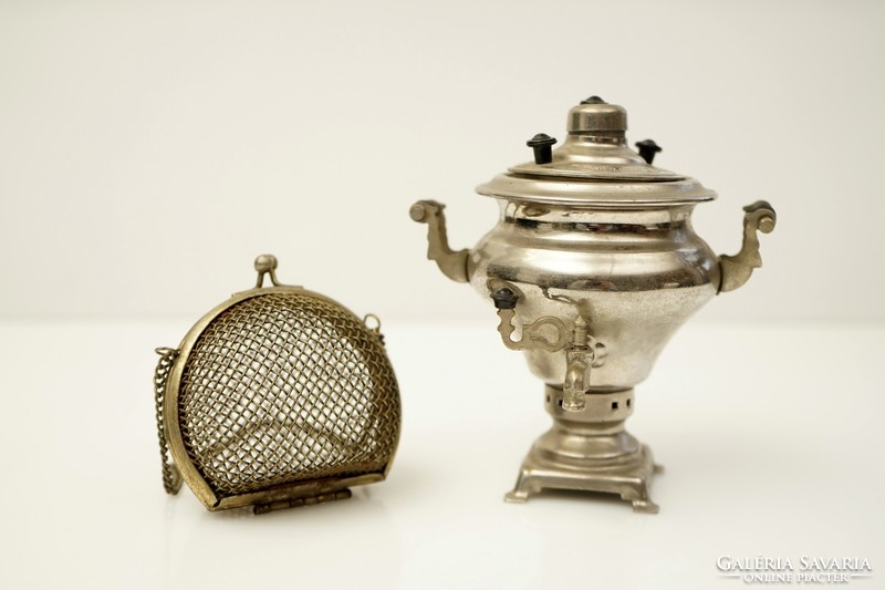 Old ussr samovar and wallet / retro