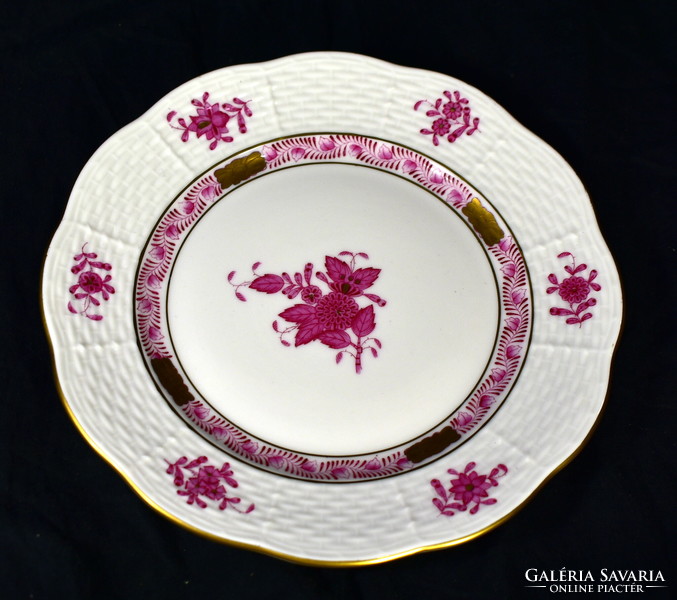 First-class cake plate with Apponyi pattern from Herend