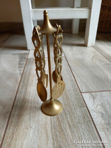 Gorgeous old copper kitchen accessories (17.5 cm)