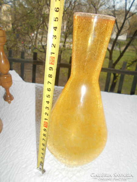 Karcagi fátyolüveg váza 25,5 cm